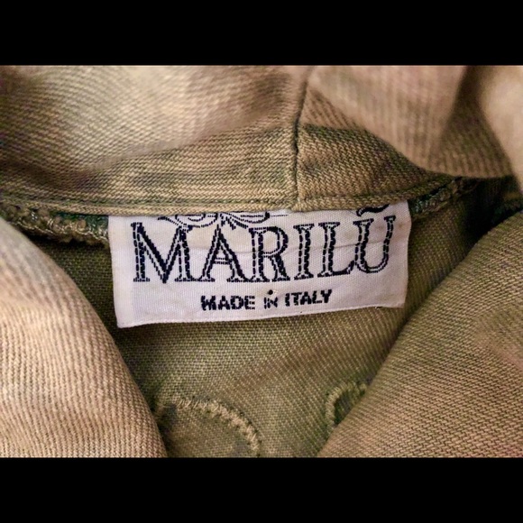 ⚡️Vintage⚡️Marilu Italian Long Embellished Denim Coat - Picture 13 of 13